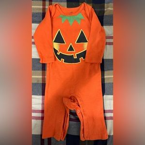 Baby Romper with Pumpkin Face-3-6 Months